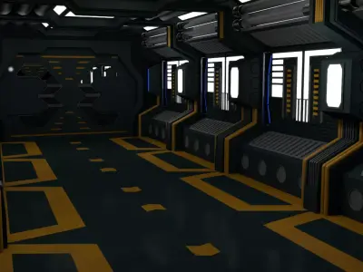 Sci Fi Interior 3D model