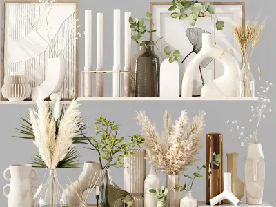 collection Decorative set 3 3D Model Pack