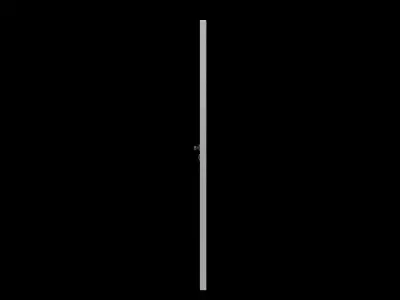 Wooden White Door Free low-poly 3D model