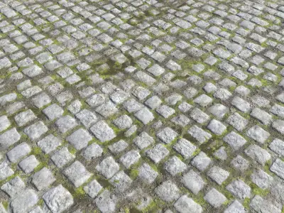 Cobblestone Road 5 Texture PBR Texture