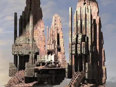 Mega City 1 kitbash 1 3D model