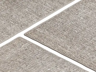 Carpet set 3216 - Hand-Woven Jute Rug - 4K 3D model