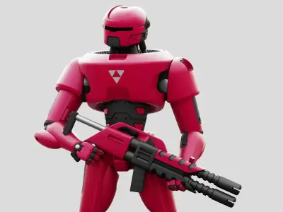 MARS COLONY TROOPER   RIGGED 3D model