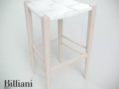 Billiani Vincent VG stool 445 white 3D model