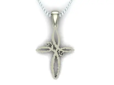 Light Gold Cross New Design  CP 58 3D print model