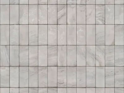 Polished Grey Marble Tile PBR Texture  Texture