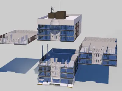 Residential Building dalle 034 3D model
