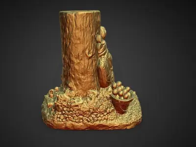 Golf Candle Holder decoration 3D print model