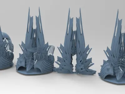 Ice Palace domes 3D model