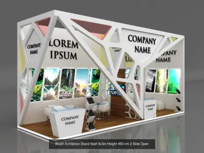 10 Exhibition Stand Stall Booth 3D model 3D Model Collection 3D Model Pack