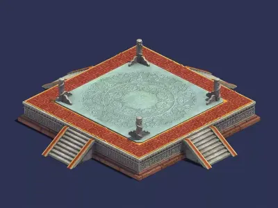 Competition Arena - Athletics - Yantai 03 3D model
