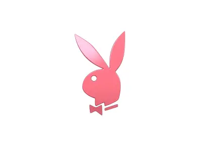 Playboy Logo v1 010 Free low-poly 3D model