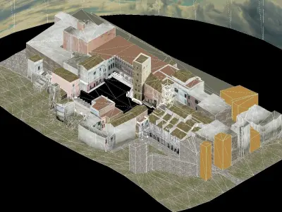 Terracina Forum Scene 3D model