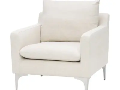 Buehler Wide Armchair - 2 Colour 3D model