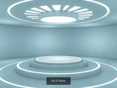 11 Sci Fi Rooms 3D Model Pack