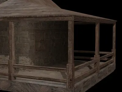 STONE HOUSE Free low-poly 3D model purchase