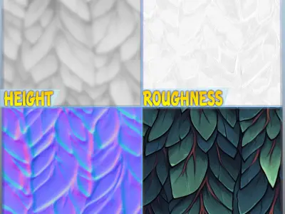 Stylized Foliage Seamless Texture Texture purchase
