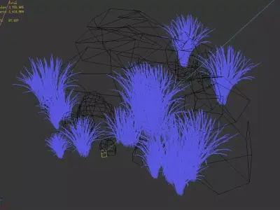 Bushes - Crushed Stone 06 3D model