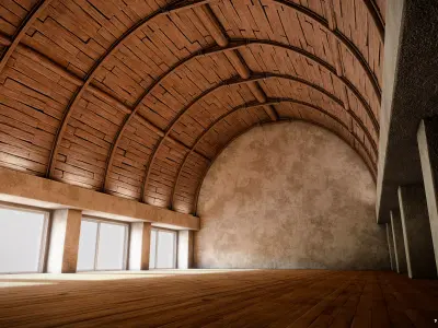 VR Room Low-poly 3D model