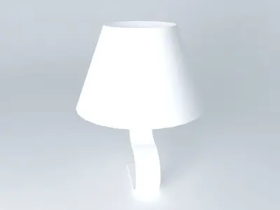 lampshade table lamp with shade Free 3D model