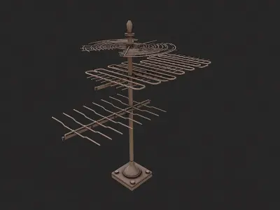 Post Apo Game Objects Collection Low-poly 3D model