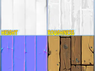 Stylized Wood Floor Seamless Texture Texture 5