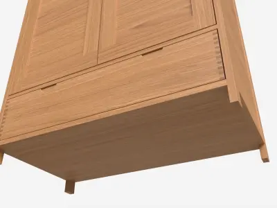 Wardrobe 2 Door Ercol Bosco 3D model