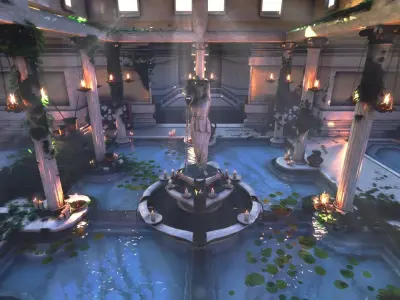 Ancient Greek Bathhouse 3D model