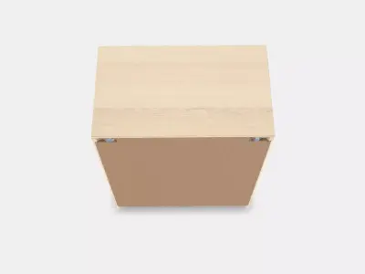 MALM chest of drawers with 4 drawers 2 Low-poly 3D model