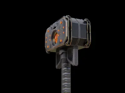 Shock Hammer Low-poly 3D model