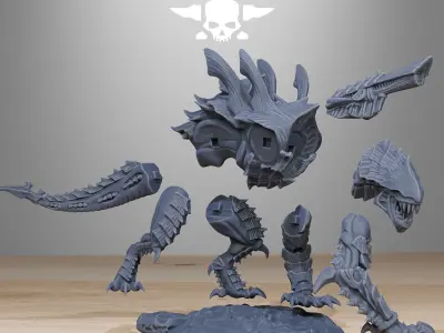Xenarid Predator 3D print model
