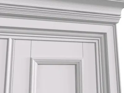  Entrance exterior front classic door Outdoor External Doors  3D model