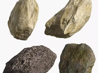 Stone Set 2 C rock 3D model