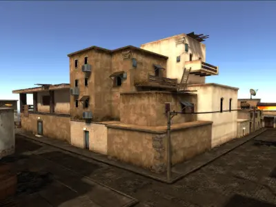 Arabic City  Low-poly 3D model