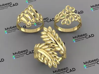 15 rings bueatiful light weight  3D print model