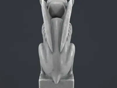 Gargoyle sculpture 3D model