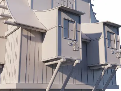 House fantasy Low-poly 3D model