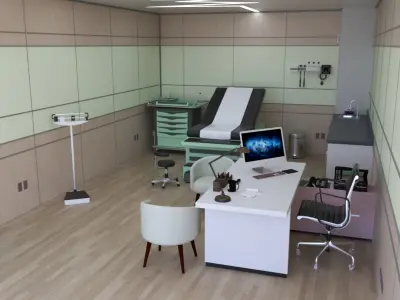 MEDICAL SPACES-DOCTOR OFFICE-GENERAL CLINIC 3D model