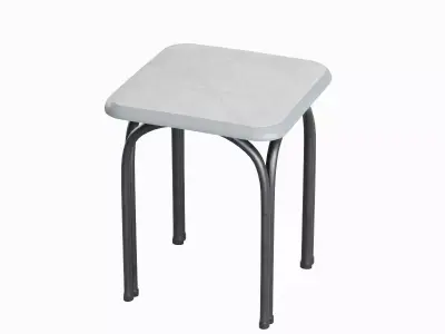 Steel Stool 03 3D model