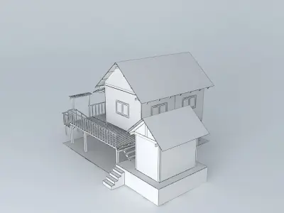 Farmhouse house Free 3D model