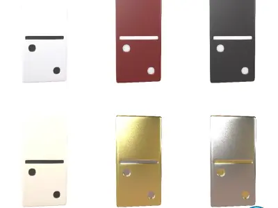Dominoes V6 Pack 01 Low-poly 3D model
