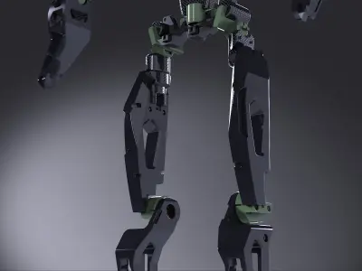 Scifi robotic mech arm android postapo  3D model