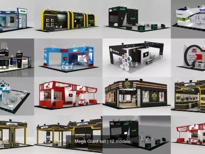 Mega Giant set 3D Model Pack