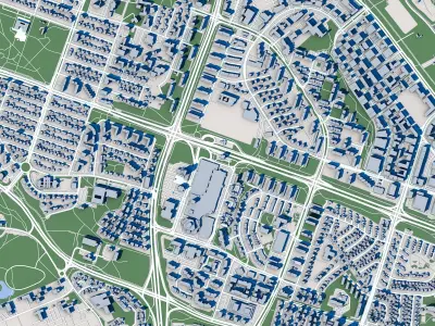 Reykjavik City Iceland 3D model