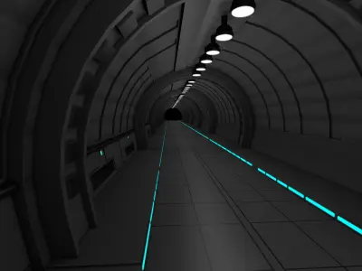 Tunnel Interior 3D model