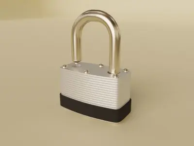 Padlock 3D model