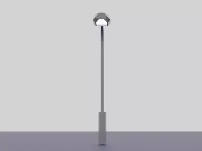 Low Poly Street Light Game Ready Urban Environment Asset Low-poly 3D model