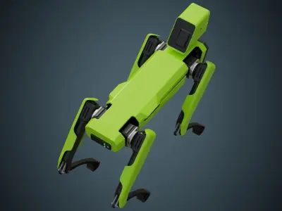 Robot Dog 1 Basic Low-poly 3D model