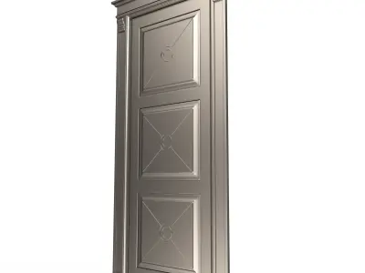 Classic Door 07 Low-poly 3D model