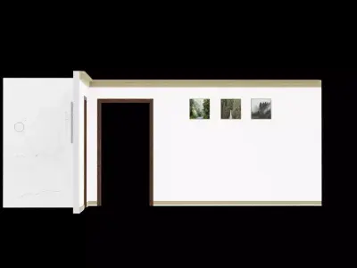 Architecture Wall Low-poly 3D model